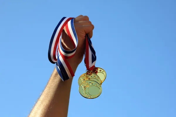 Gold medal winner — Stock Photo, Image