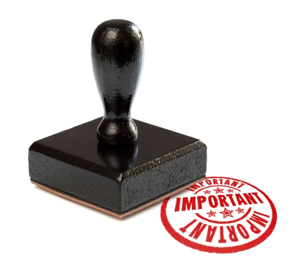 Important rubber stamp — Stock Photo, Image