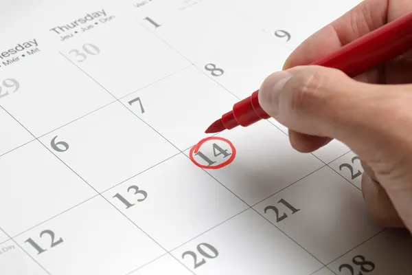 Important date — Stock Photo, Image