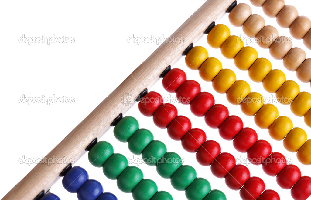 Colourful beaded abacus