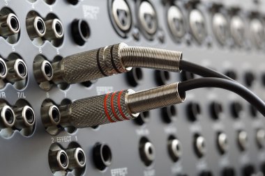 Audio connectors clipart