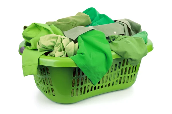 Zelený prádlo — Stock fotografie