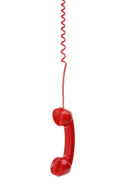 kırmızı telefon ahizesi