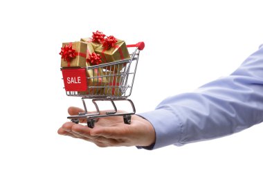 Gift shopping clipart