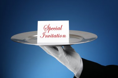 Formal invitation clipart