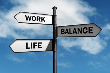 Work life balance choices clipart