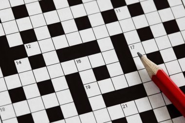 Crossword puzzle clipart