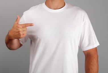 Boş beyaz t-shirt
