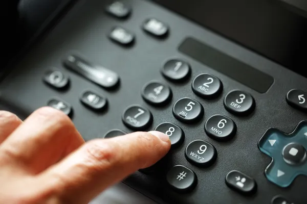 Dialing telephone keypad — Stock Photo, Image