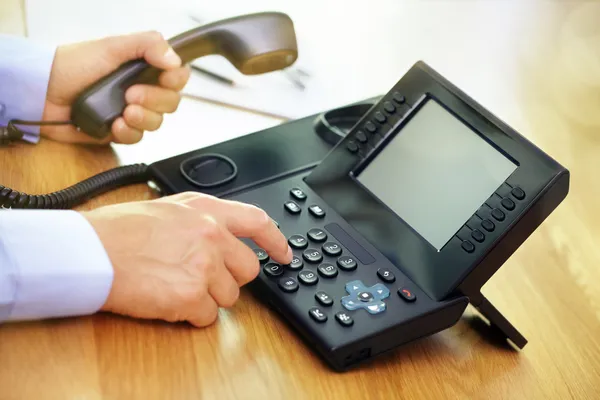 Dialing telephone keypad — Stock Photo, Image