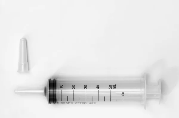 Large Syringe With Cap — Stock Photo, Image