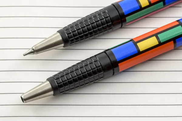 Funky renkli kalem ve kurşun kalem 02 — Stok fotoğraf