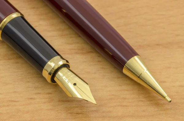 Dolma kalem ve kurşun kalem 05 ayarla — Stok fotoğraf