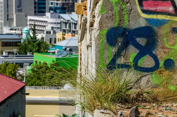 Bo Kaap, Cape Town 014-Graffiti — Stock Photo, Image