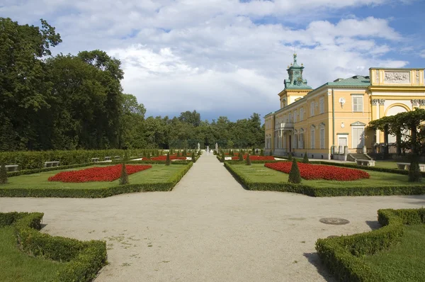 Ogród w Wilanów, Warszawa — Zdjęcie stockowe