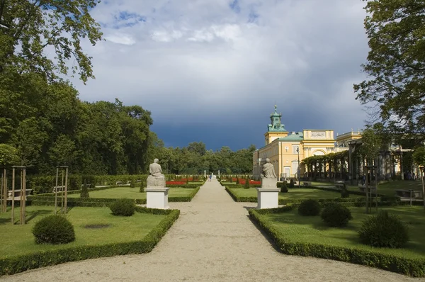 Ogród w Wilanów, Warszawa — Zdjęcie stockowe