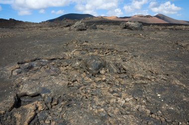 Volcanic landscape clipart