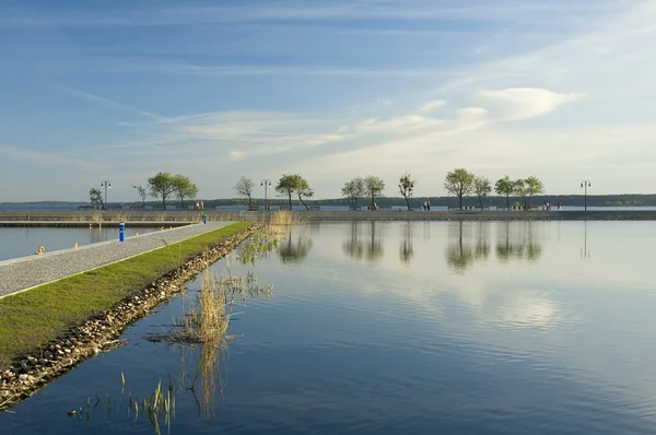 Widok na jezioro — Zdjęcie stockowe