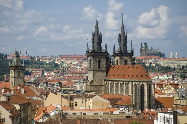 Vista dall'alto di Praga — Foto Stock