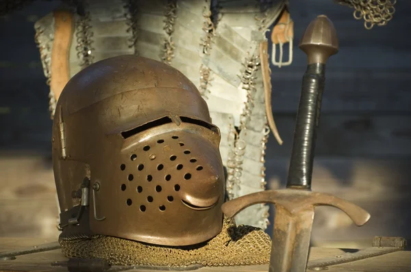 Knight medieval armor — Stock Photo, Image