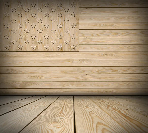 Amerikai szimbólum belső szoba — Stock Fotó