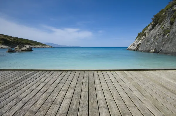 Jetty on the seashore — Stock Photo, Image