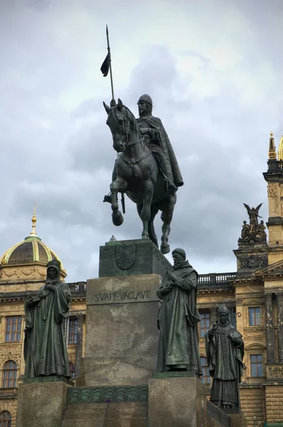 Saint Wenceslas statue — Stock Photo, Image