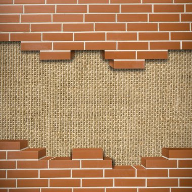 Kırık brickwall arka plan