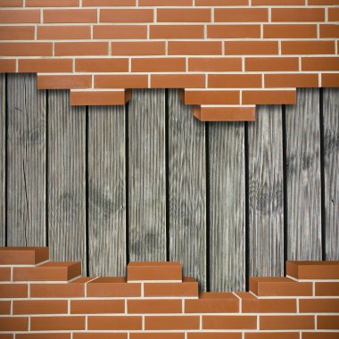 Kırık brickwall arka plan