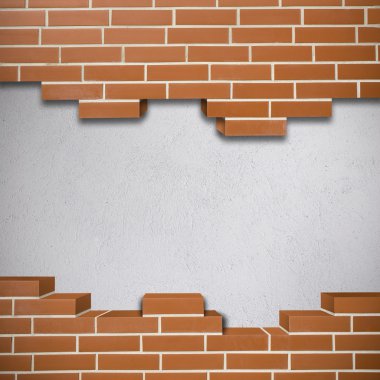 Kırık brickwall arka plan