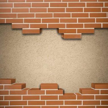 Kırık brickwall arka plan