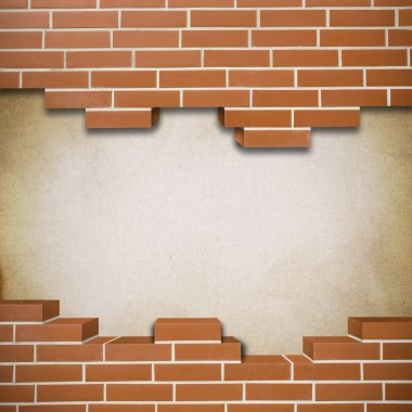 Kırık brickwall arka plan