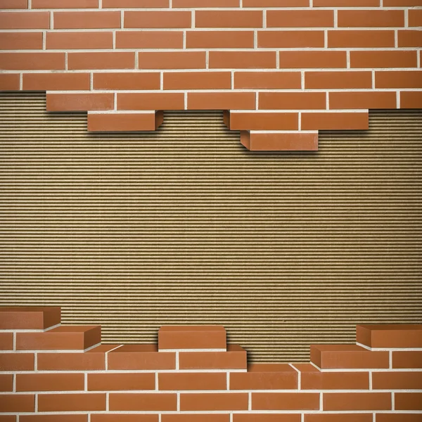 Kırık brickwall arka plan — Stok fotoğraf