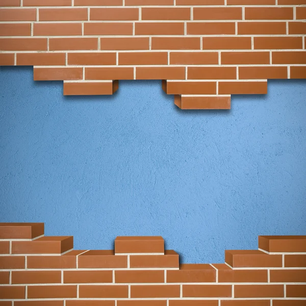 Broken brickwall background — Stock Photo, Image