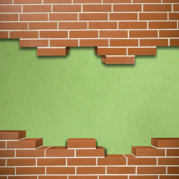 Broken brickwall background — Stock Photo, Image