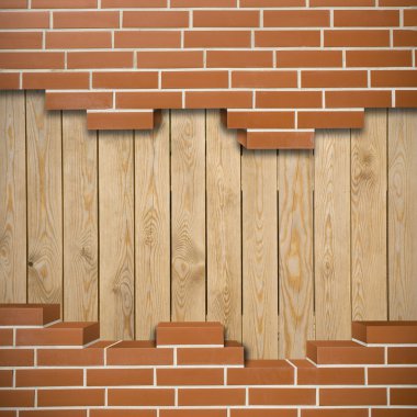 Kırık brickwall arka plan