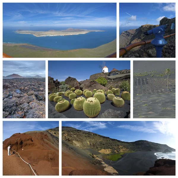 Collage de Lanzarote — Foto de Stock