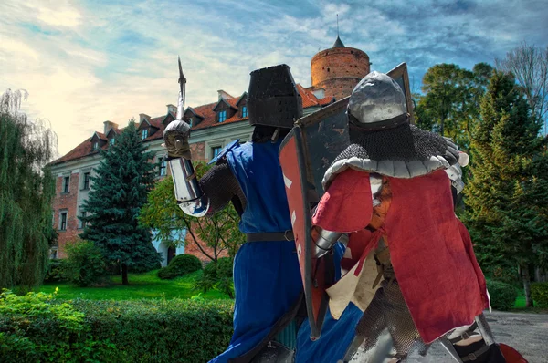 Fighting knights — Stock Photo, Image