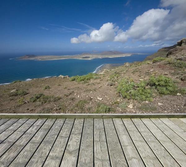 Empty wooden terrace — Stock Photo, Image