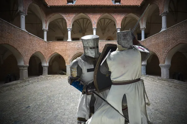 Bekämpa knights — Stockfoto