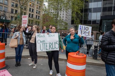 Foley Meydanı, New York, New York, ABD 05-03-2022 Protestocuları