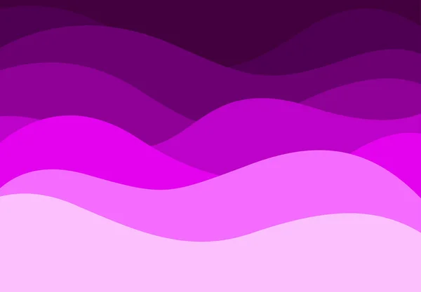 Дизайн Фона Фиолетовых Волн — стоковый вектор