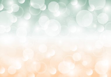 yumuşak yeşil ve turuncu bokeh ışıkları arkaplan tasarımı