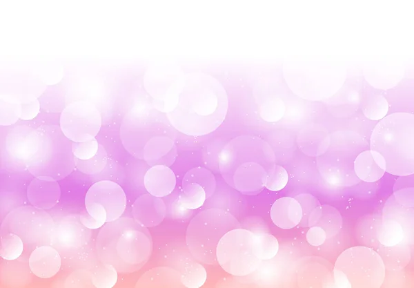Suave Púrpura Rosa Bokeh Luz Fondo Diseño — Vector de stock