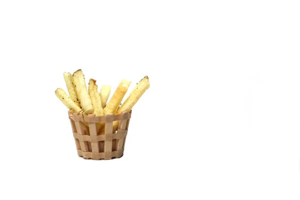 Fast Food Concept Fast Food Concept Een Mand Van Frites — Stockfoto