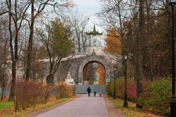 Pushkin Russland Oktober 2021 Chinesischer Toreingang Chinesischen Dorf Alexander Park — Stockfoto