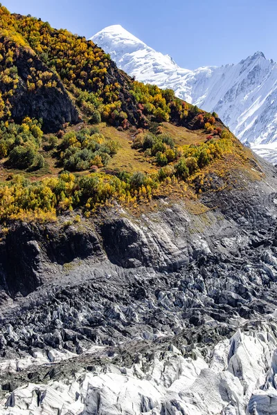 Textura Del Glaciar Minapin Cerca Montaña Rakaposhi Gilgit Pakistán — Foto de Stock