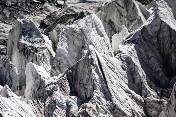 Minapin Παγετώνας Και Rakaposhi Θέα Στο Βουνό Karakoram Πακιστάν — Φωτογραφία Αρχείου