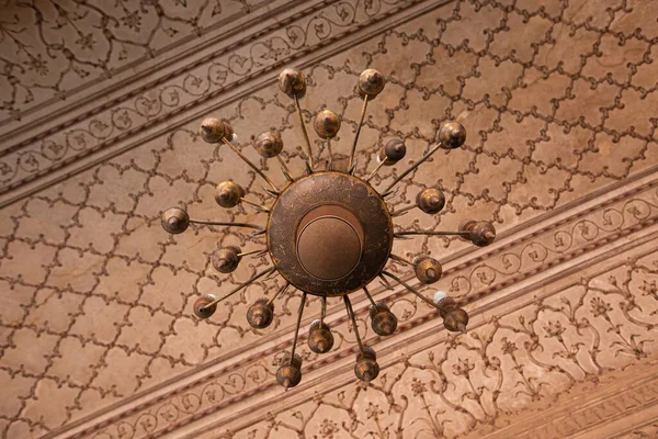 Lahore Paquistão Setembro 2021 Mesquita Badshahi Detalhes Interiores Mesquita Congregacional — Fotografia de Stock