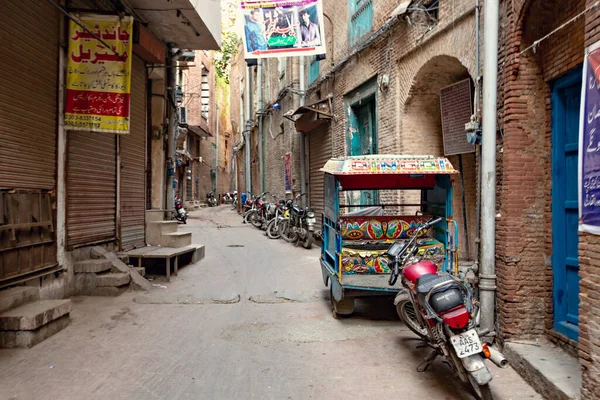 Lahore Pakistan September 2021 Ummauerte Stadtviertel Lahore Pakistan Altes Haus — Stockfoto
